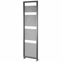 Asquiths Bathrooms Asquiths Mineral Anthracite H1800 X W500mm Round Tube Vertical Radiator - HEA3104
