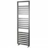 Asquiths Bathrooms Asquiths Mineral Anthracite H1600 X W500mm Flat Tube Vertical Radiator - HEB3110
