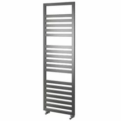 Asquiths Bathrooms Asquiths Mineral Anthracite H1600 X W500mm Flat Tube Vertical Radiator - HEB3110