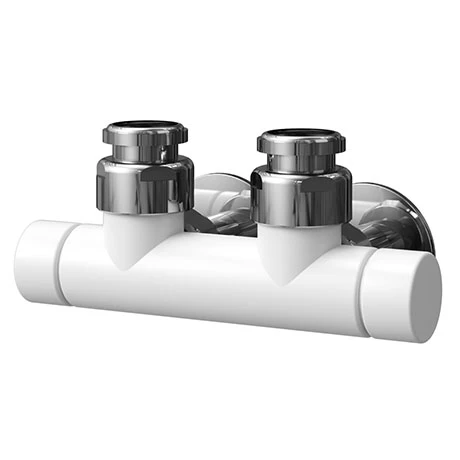 Asquiths Bathrooms Asquiths Mineral White Central Connection Manual Radiator Valve - HED0128 1 Asquiths Bathrooms Asquiths Mineral White Central Connection Manual Radiator Valve - HED0128