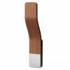 Asquiths Bathrooms Asquiths Sliver/Teak Single Tube Magnetic Robe Hook - HED3031