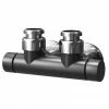 Asquiths Bathrooms Asquiths Mineral Anthracite Central Connection Manual Radiator Valve - HED3129