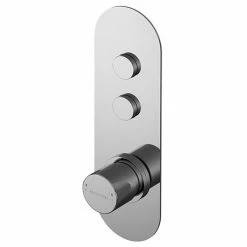 Asquiths Bathrooms Asquiths Solitude Push Button Shower Valve (Twin Outlet) - SHB5102