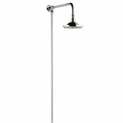 Asquiths Bathrooms Asquiths Traditional Rigid Riser Kit With 150mm Shower Head - SHE5153