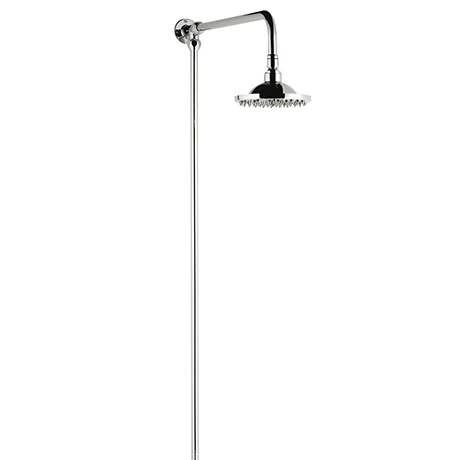Asquiths Bathrooms Asquiths Traditional Rigid Riser Kit With 150mm Shower Head - SHE5153 1 Asquiths Bathrooms Asquiths Traditional Rigid Riser Kit With 150mm Shower Head - SHE5153