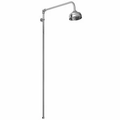 Asquiths Bathrooms Asquiths Traditional Rigid Riser Kit With 100mm Shower Head - SHE5156
