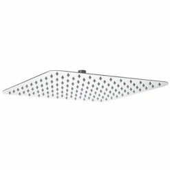 Asquiths Bathrooms Asquiths 400mm Slim Square Fixed Shower Head - SHZ5148