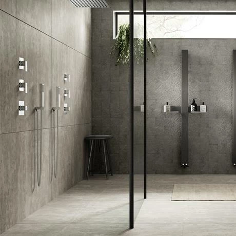 Asquiths Bathrooms Asquiths Square Handset With Outlet Elbow With Parking Bracket & Flex - SHZ5153 3 Asquiths Bathrooms Asquiths Square Handset With Outlet Elbow With Parking Bracket & Flex - SHZ5153 - Image 3