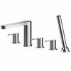 Asquiths Bathrooms Asquiths Sanctity Deck Mounted Bath Shower Mixer (5TH) With Spout - TAA5126