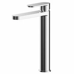 Asquiths Bathrooms Asquiths Solitude Tall Mono Basin Mixer With Push-Button Waste - TAB5109