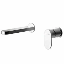 Asquiths Bathrooms Asquiths Solitude Wall Mounted Basin Mixer (2TH) Without Backplate - TAB5112