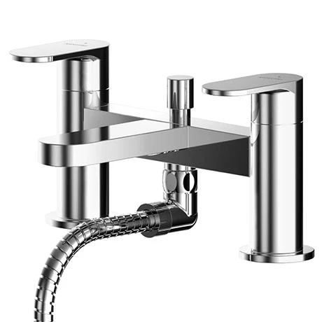 Asquiths Bathrooms Asquiths Solitude Deck Mounted Bath Shower Mixer With Shower Kit - TAB5123 1 Asquiths Bathrooms Asquiths Solitude Deck Mounted Bath Shower Mixer With Shower Kit - TAB5123