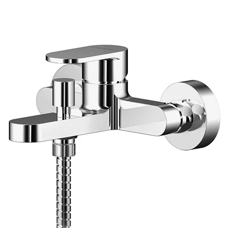 Asquiths Bathrooms Asquiths Solitude Wall Mounted Bath Shower Mixer With Shower Kit - TAB5127 1 Asquiths Bathrooms Asquiths Solitude Wall Mounted Bath Shower Mixer With Shower Kit - TAB5127