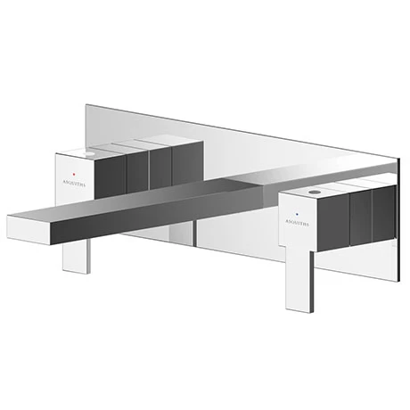 Asquiths Bathrooms Asquiths Revival Wall Mounted Basin Mixer (3TH) With Backplate - TAC5115 1 Asquiths Bathrooms Asquiths Revival Wall Mounted Basin Mixer (3TH) With Backplate - TAC5115