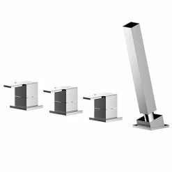 Asquiths Bathrooms Asquiths Revival Deck Mounted Bath Shower Mixer (4TH) No Spout - TAC5125