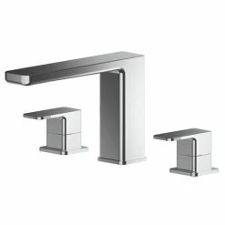 Asquiths Bathrooms Asquiths Tranquil Deck Mounted Bath Filler (3TH) - TAD5121