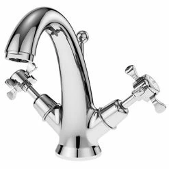 Asquiths Bathrooms Asquiths Restore Crosshead Mono Basin Mixer With Pop-up Waste - TAE5303