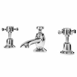 Asquiths Bathrooms Asquiths Restore Deck Mounted Basin Mixer (3TH) With Pop-Up Waste - TAE5317
