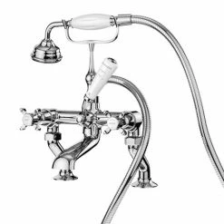 Asquiths Bathrooms Asquiths Restore Crosshead Deck Mounted Bath Shower Mixer With Shower Kit - TAE5323