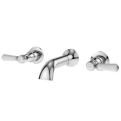 Asquiths Bathrooms Asquiths Restore Lever 3TH Wall Bath Filler - TAF5322 1 Asquiths Bathrooms Asquiths Restore Lever 3TH Wall Bath Filler - TAF5322