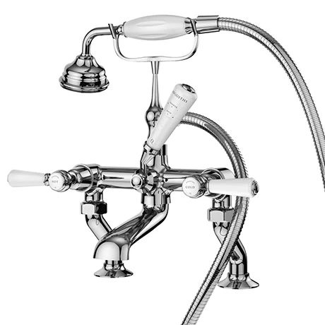 Asquiths Bathrooms Asquiths Restore Lever Deck Mounted Bath Shower Mixer With Shower Kit - TAF5323 1 Asquiths Bathrooms Asquiths Restore Lever Deck Mounted Bath Shower Mixer With Shower Kit - TAF5323